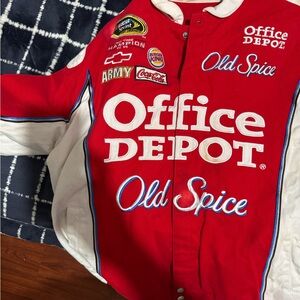 Chase Authentics Red and White Bomber Jacket